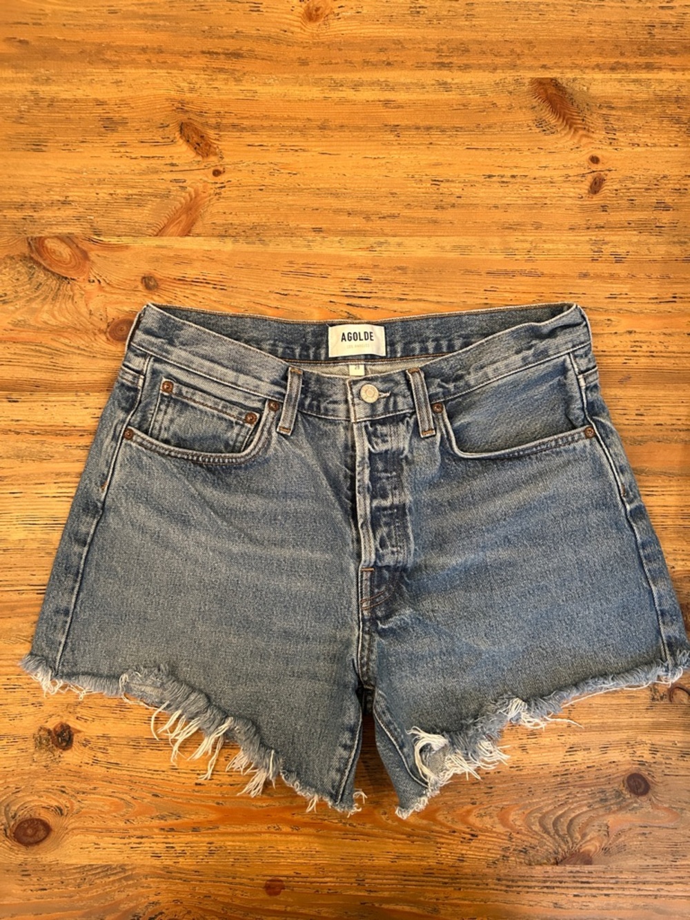 AGOLDE Parker cutoff shorts
